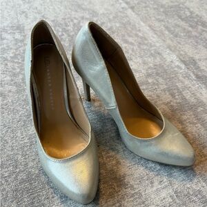 LC Lauren Conrad Silver Women's Heels